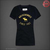 dames abercrombie fitch korte tees since 1892 geel koningsblauw Amsterdam Shop f6do9254